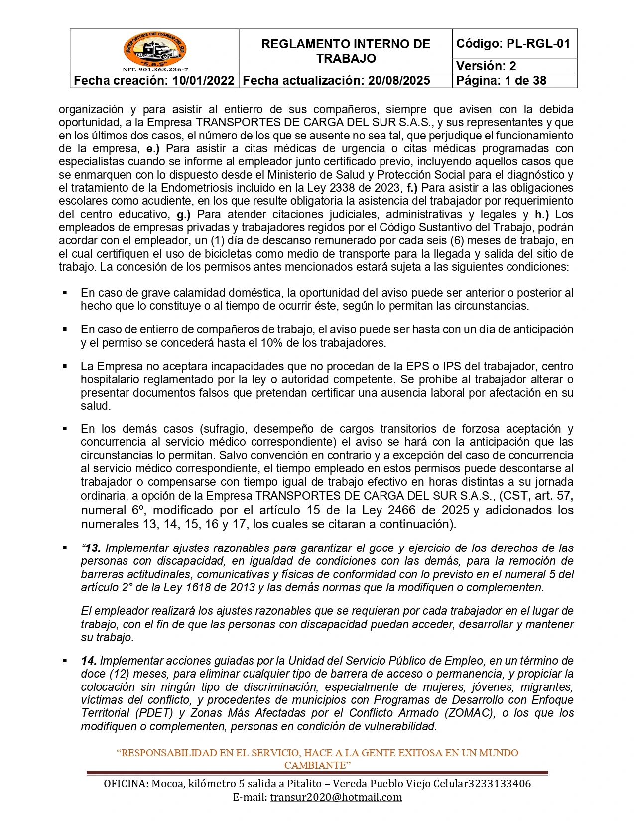 Reglamento Interno 10