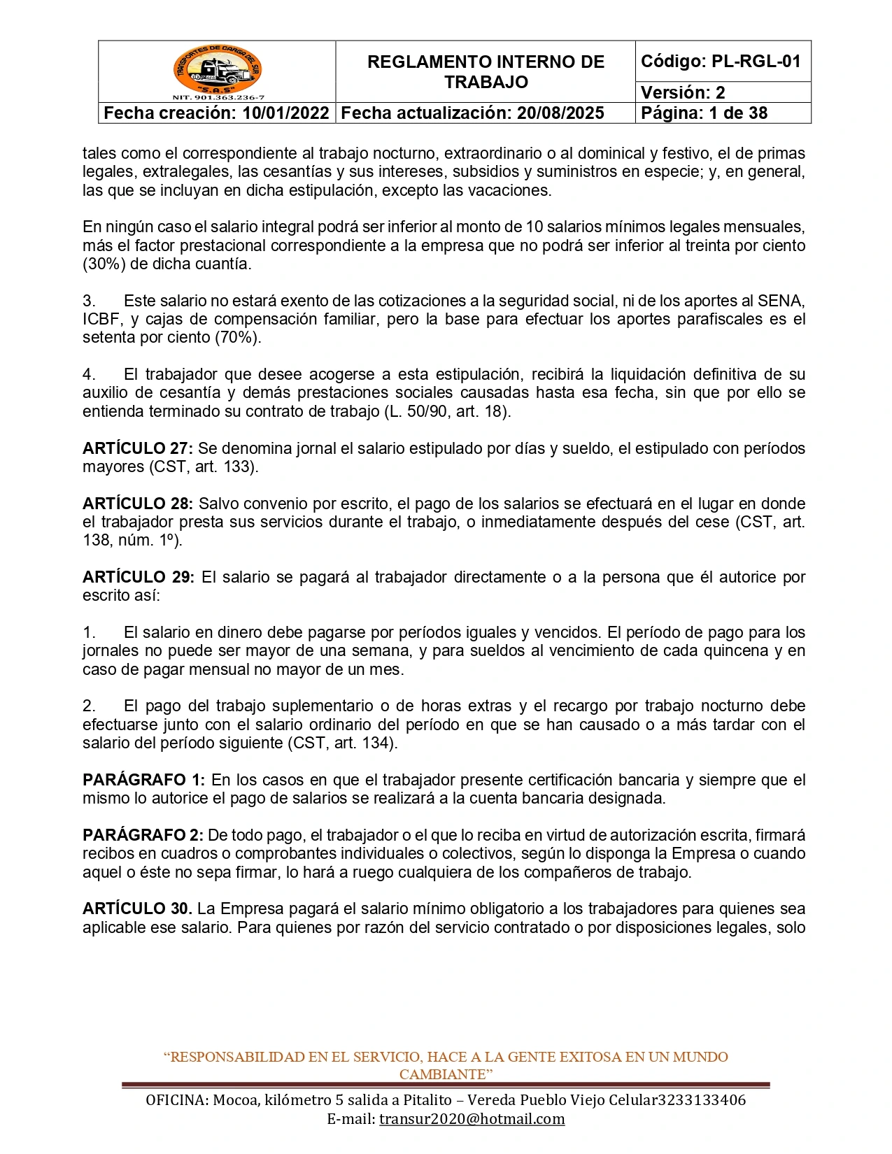 Reglamento Interno 12