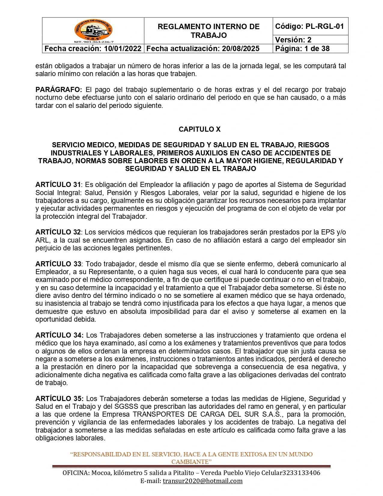 Reglamento Interno 13